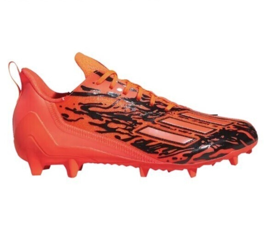 Size 9.5 Adidas Adizero 12.0 Poison Men's Sol Red Football Cleats IG7207